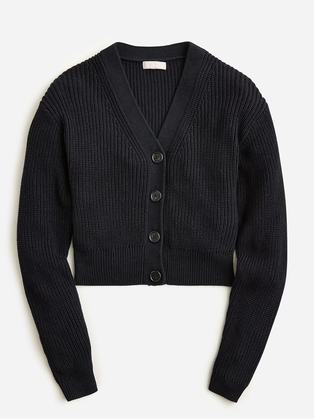 J. Crew Cotton-blend cropped V-neck cardigan sweater sz M